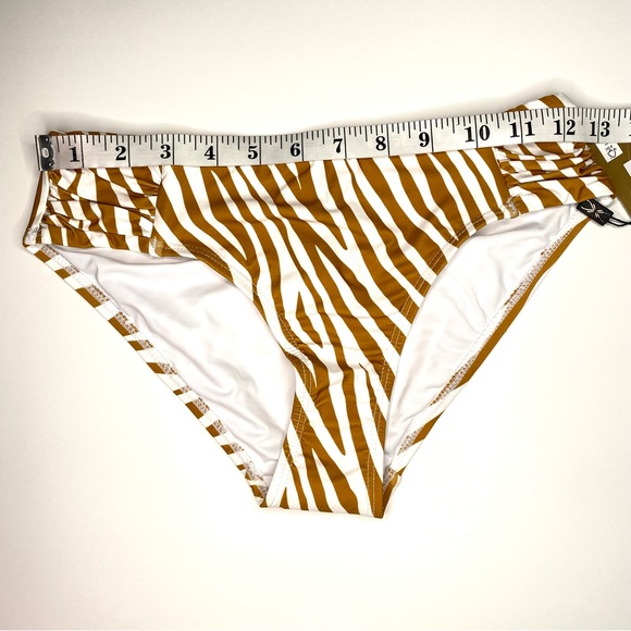 Niptuck Swim Natural Zebra Stripe Bikini Bottoms NWT - Picture 9 of 10